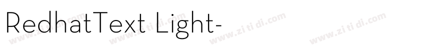 RedhatText Light字体转换